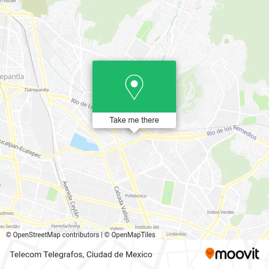 Telecom Telegrafos map
