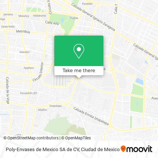 Mapa de Poly-Envases de Mexico SA de CV