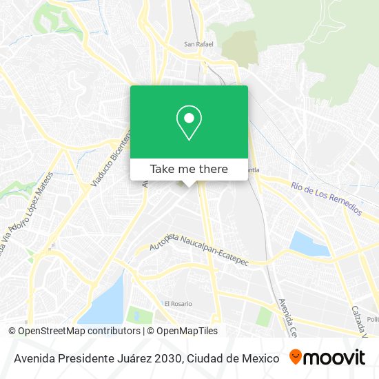 Mapa de Avenida Presidente Juárez 2030