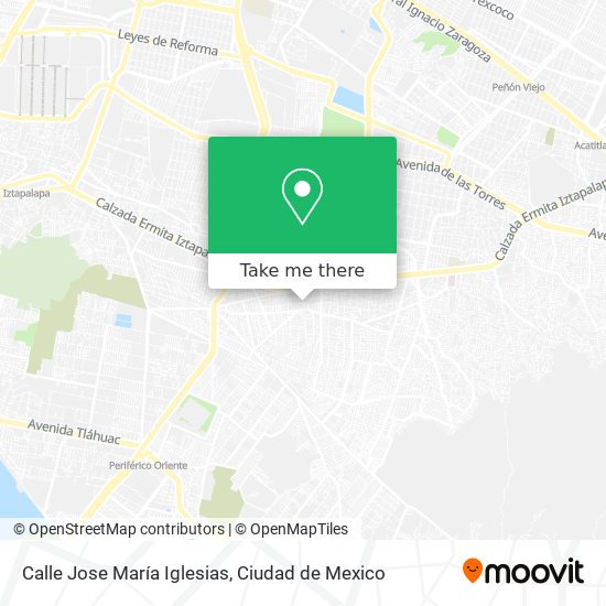 Calle Jose María Iglesias map