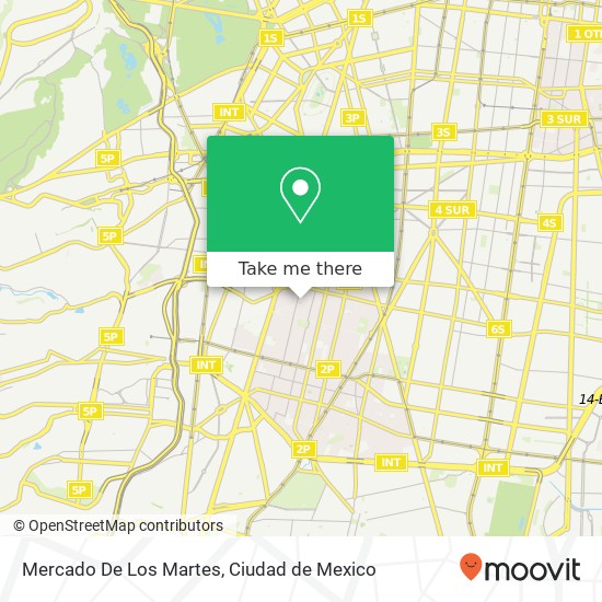 Mapa de Mercado De Los Martes