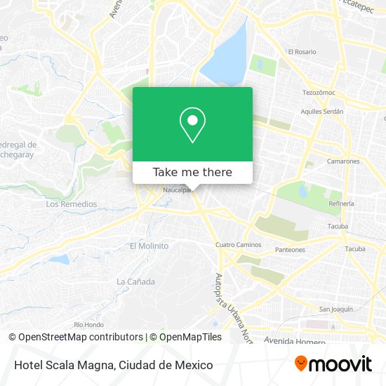 Hotel Scala Magna map