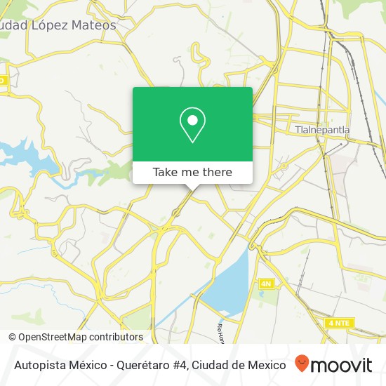 Autopista México - Querétaro #4 map