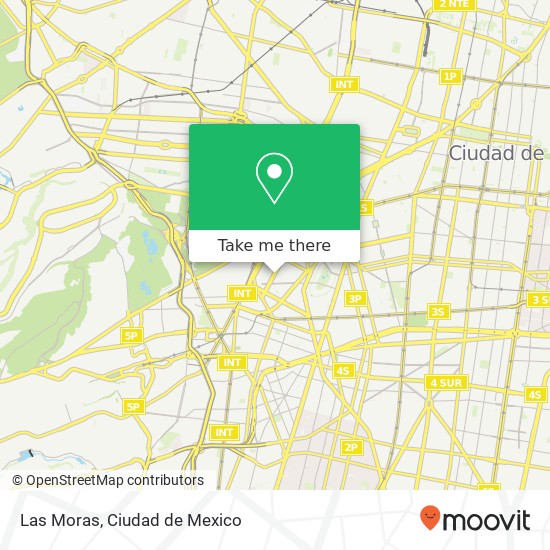 Las Moras map