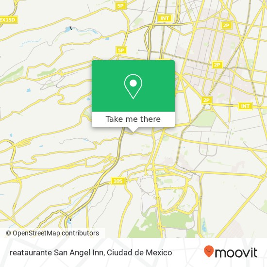 reataurante San Angel Inn map