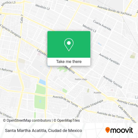 Mapa de Santa Martha Acatitla