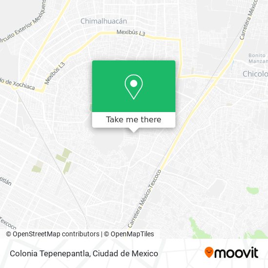 Mapa de Colonia Tepenepantla