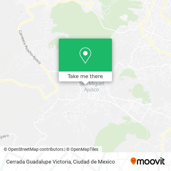 Mapa de Cerrada Guadalupe Victoria