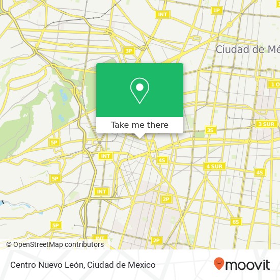 Centro Nuevo León map