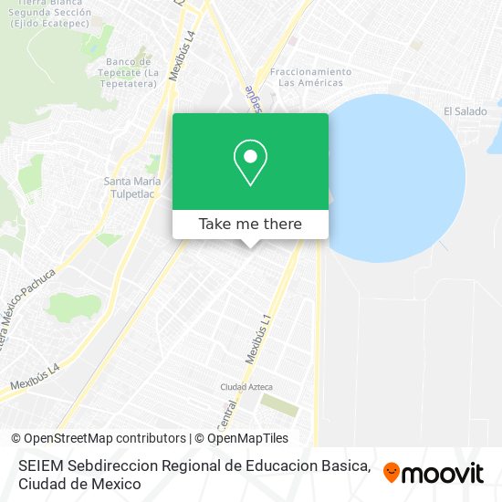 SEIEM Sebdireccion Regional de Educacion Basica map