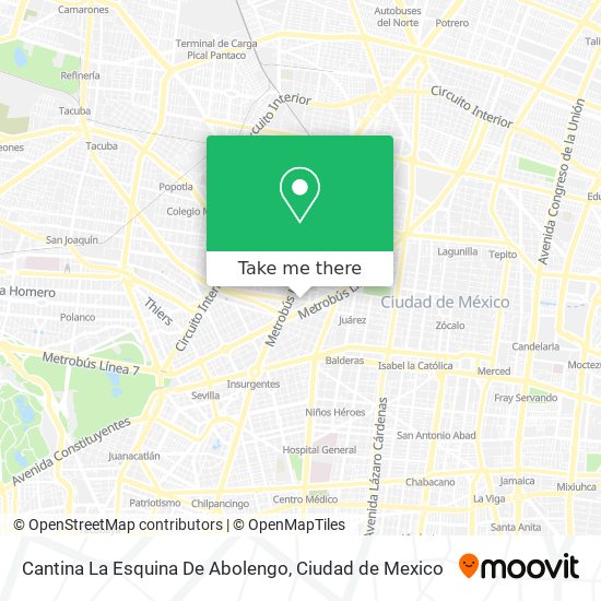 Mapa de Cantina La Esquina De Abolengo