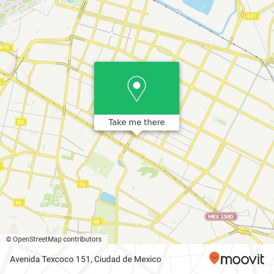 Avenida Texcoco 151 map