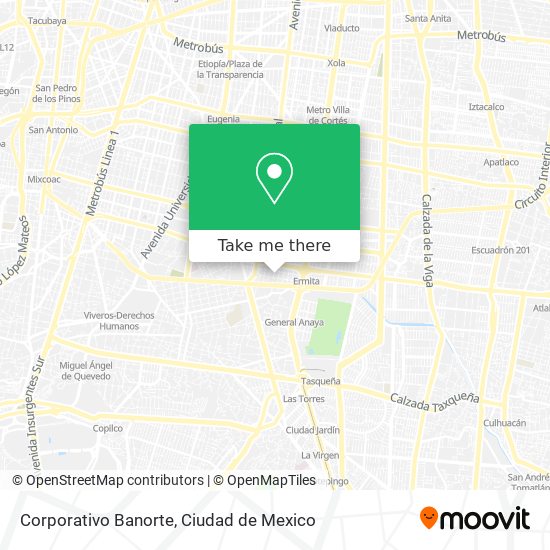 Mapa de Corporativo Banorte
