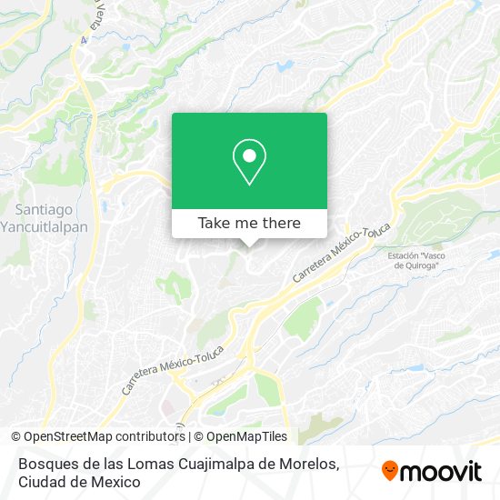 Mapa de Bosques de las Lomas Cuajimalpa de Morelos