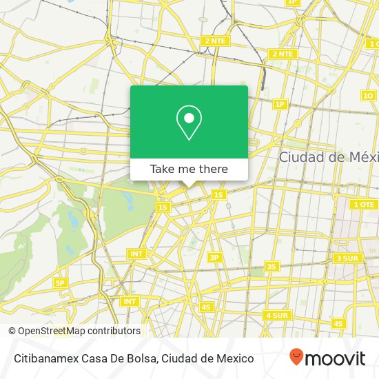 Mapa de Citibanamex Casa De Bolsa