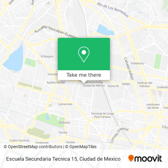 Mapa de Escuela Secundaria Tecnica 15