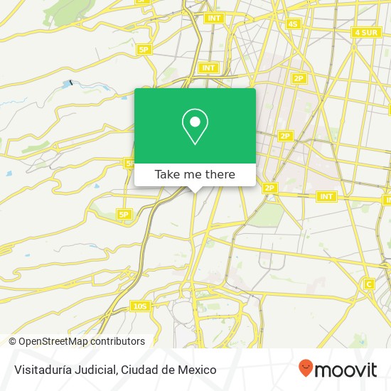 Visitaduría Judicial map