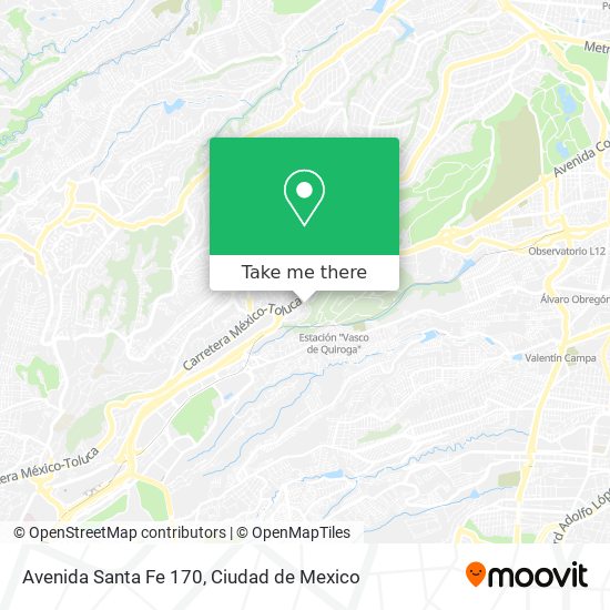 Avenida Santa Fe 170 map