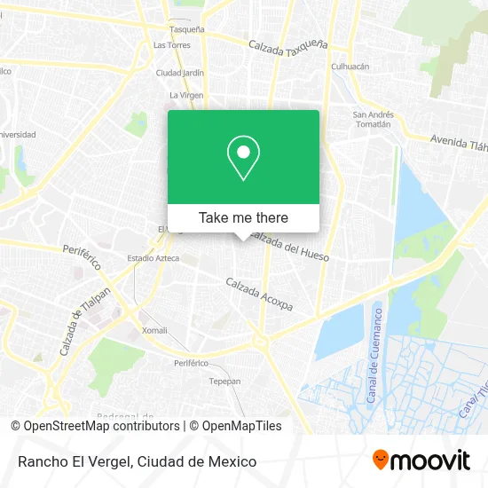 Rancho El Vergel map