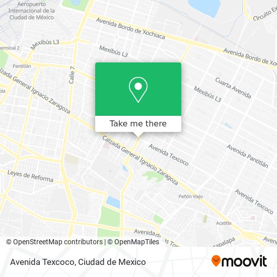 Avenida Texcoco map