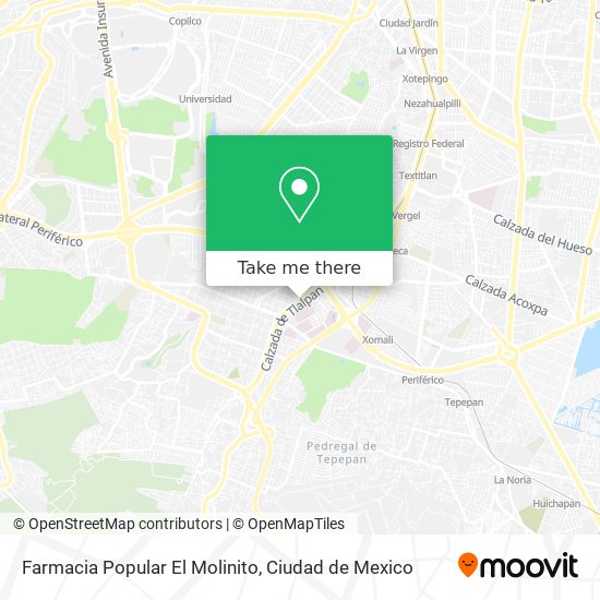 Farmacia Popular El Molinito map