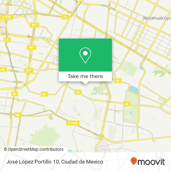 José López Portillo 10 map