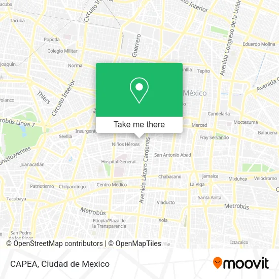 Mapa de CAPEA