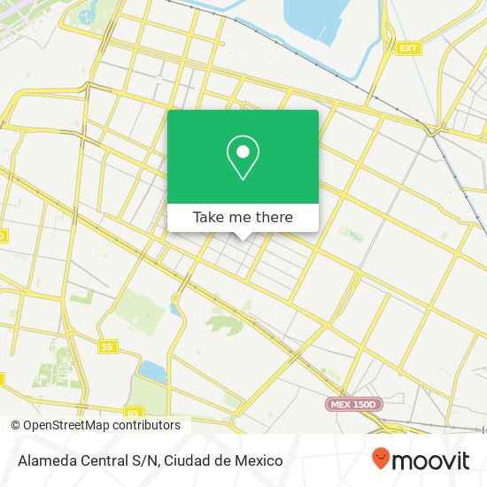 Alameda Central S/N map