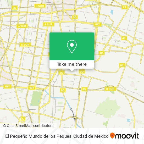 El Pequeño Mundo de los Peques map