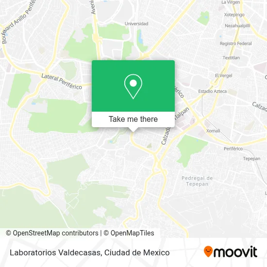 Laboratorios Valdecasas map