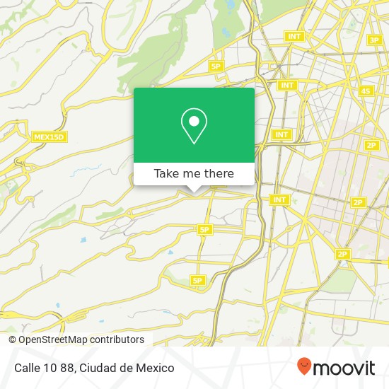 Calle 10 88 map