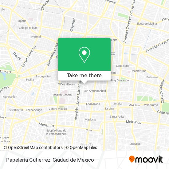 Papelería Gutierrez map