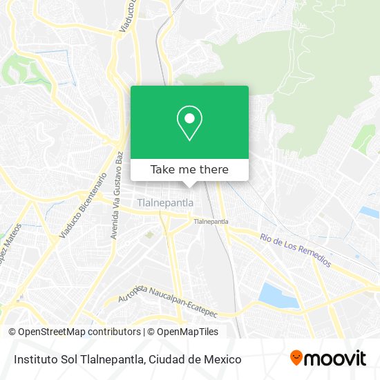 Mapa de Instituto Sol Tlalnepantla