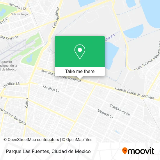 Parque Las Fuentes map