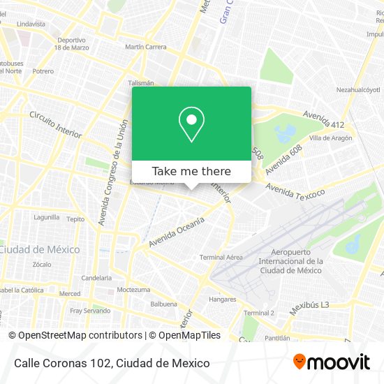 Calle Coronas 102 map