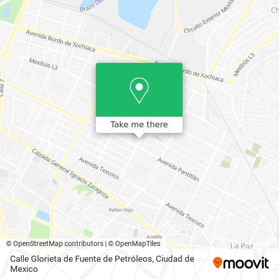 Mapa de Calle Glorieta de Fuente de Petróleos