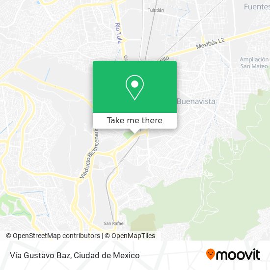 Vía Gustavo Baz map