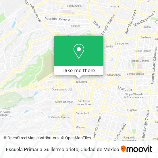 Escuela Primaria Guillermo prieto map