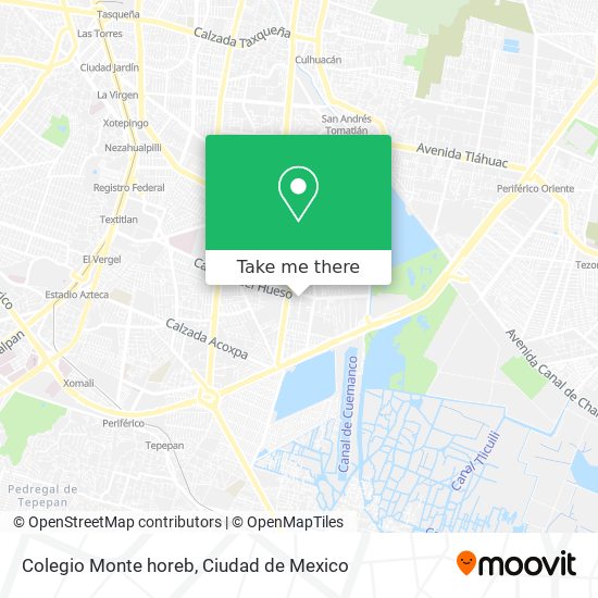 Colegio Monte horeb map