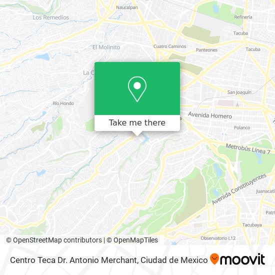 Centro Teca Dr. Antonio Merchant map
