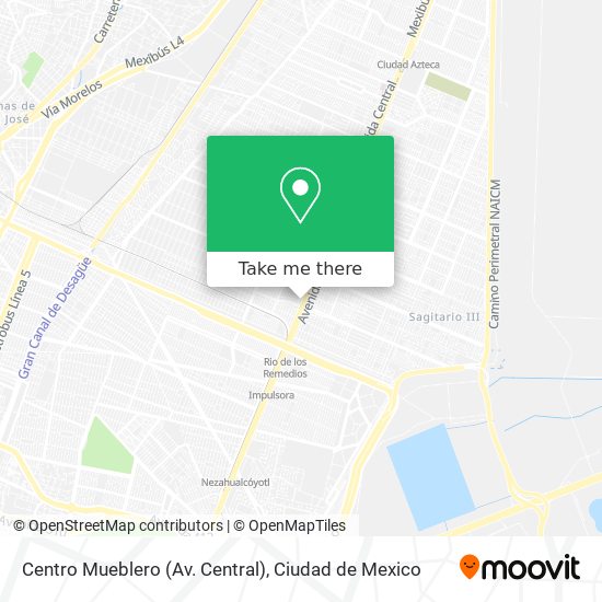 Mapa de Centro Mueblero (Av. Central)