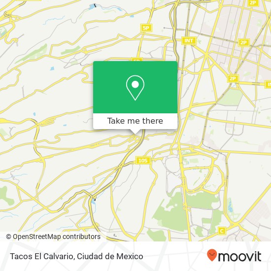 Tacos El Calvario map