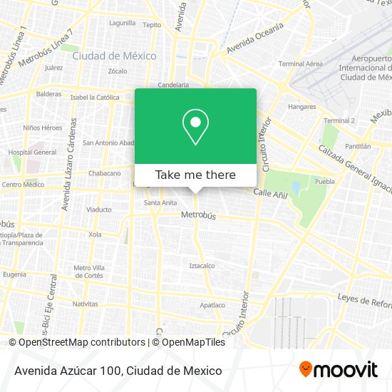 Avenida Azúcar 100 map