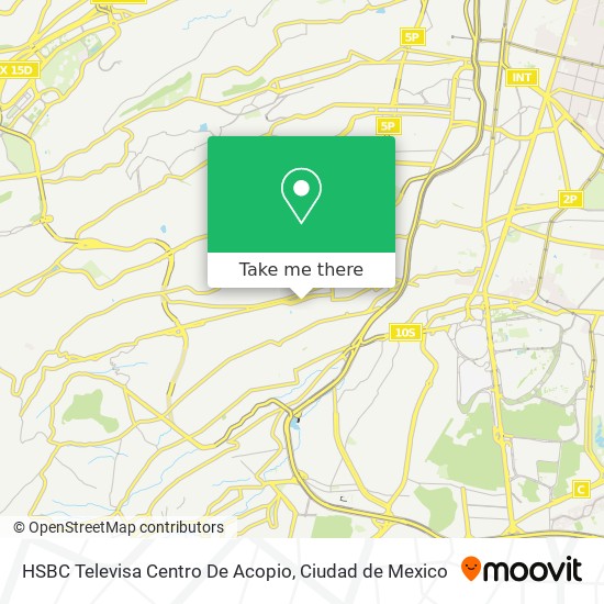 HSBC Televisa Centro De Acopio map