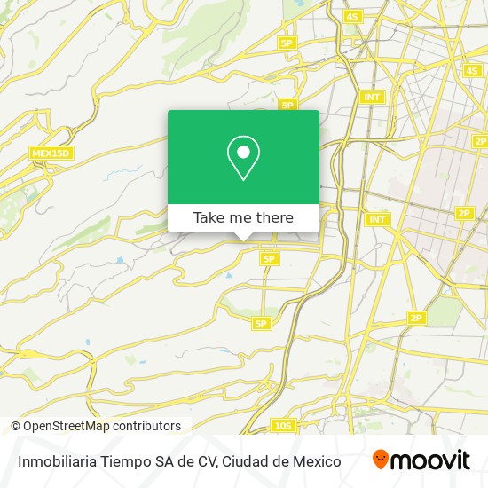 Inmobiliaria Tiempo SA de CV map