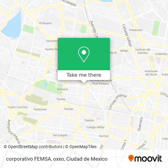 corporativo FEMSA, oxxo map