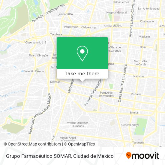 Grupo Farmacéutico SOMAR map
