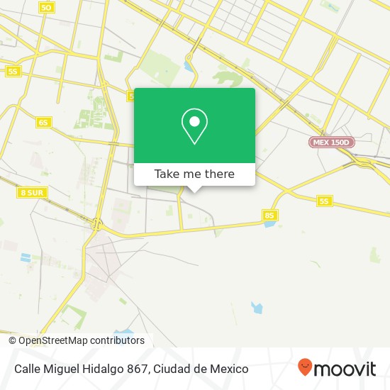 Mapa de Calle Miguel Hidalgo 867