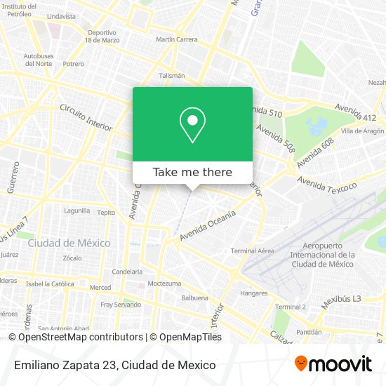 Emiliano Zapata 23 map