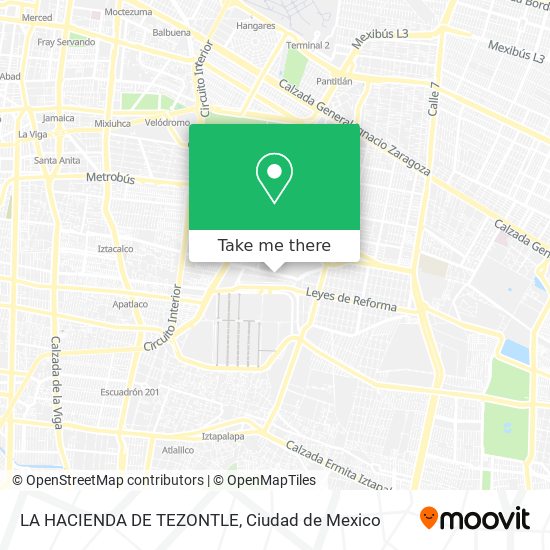 LA HACIENDA DE TEZONTLE map